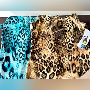 Trendy Trend Shimmer Leopard Print Tank 2 Pack